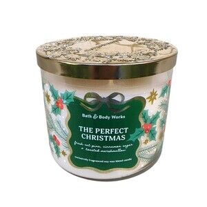 Bath & Body Works THE PERFECT CHRISTMAS 3 Wick Jar Candle 14.5 oz